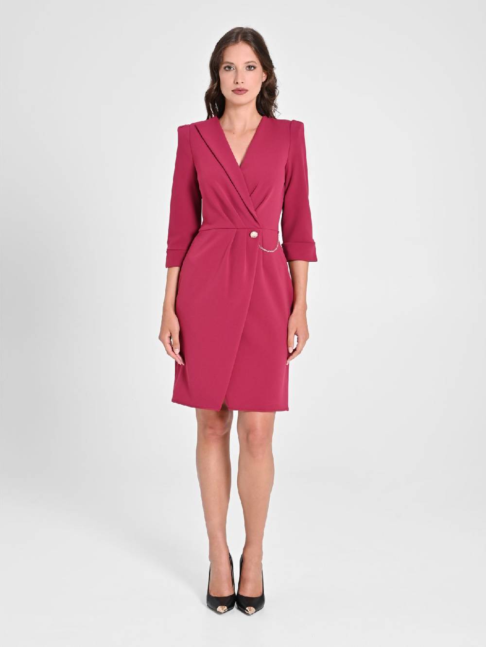 Rinascimento Abito Wrap Bordeaux