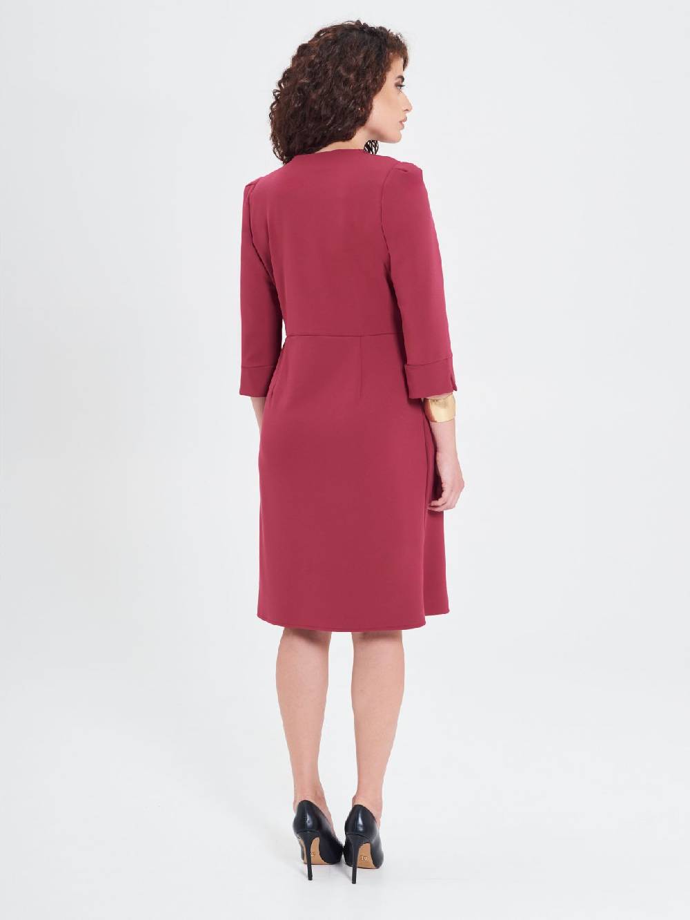 Rinascimento Abito Wrap Curvy Bordeaux