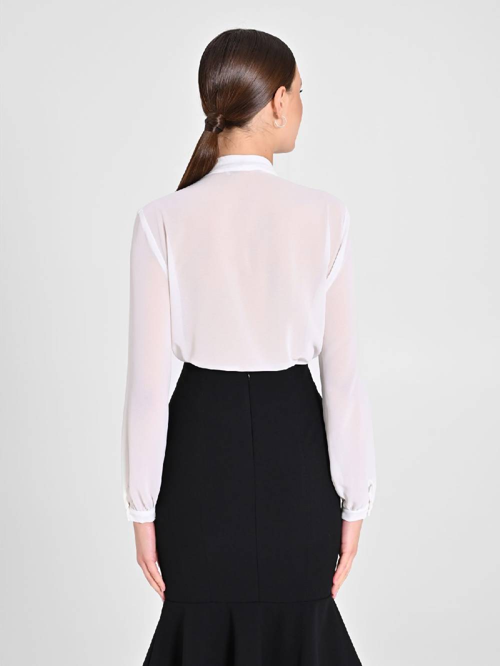 Rinascimento Blusa Bianca Dettaglio Strass