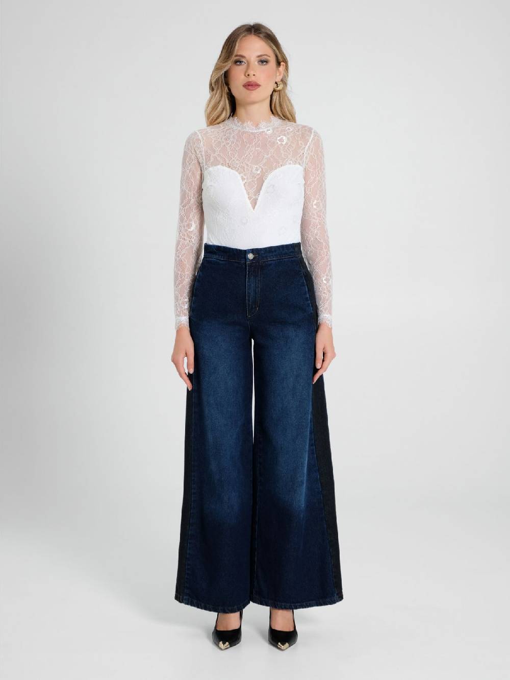 Rinascimento Blusa Body In Pizzo