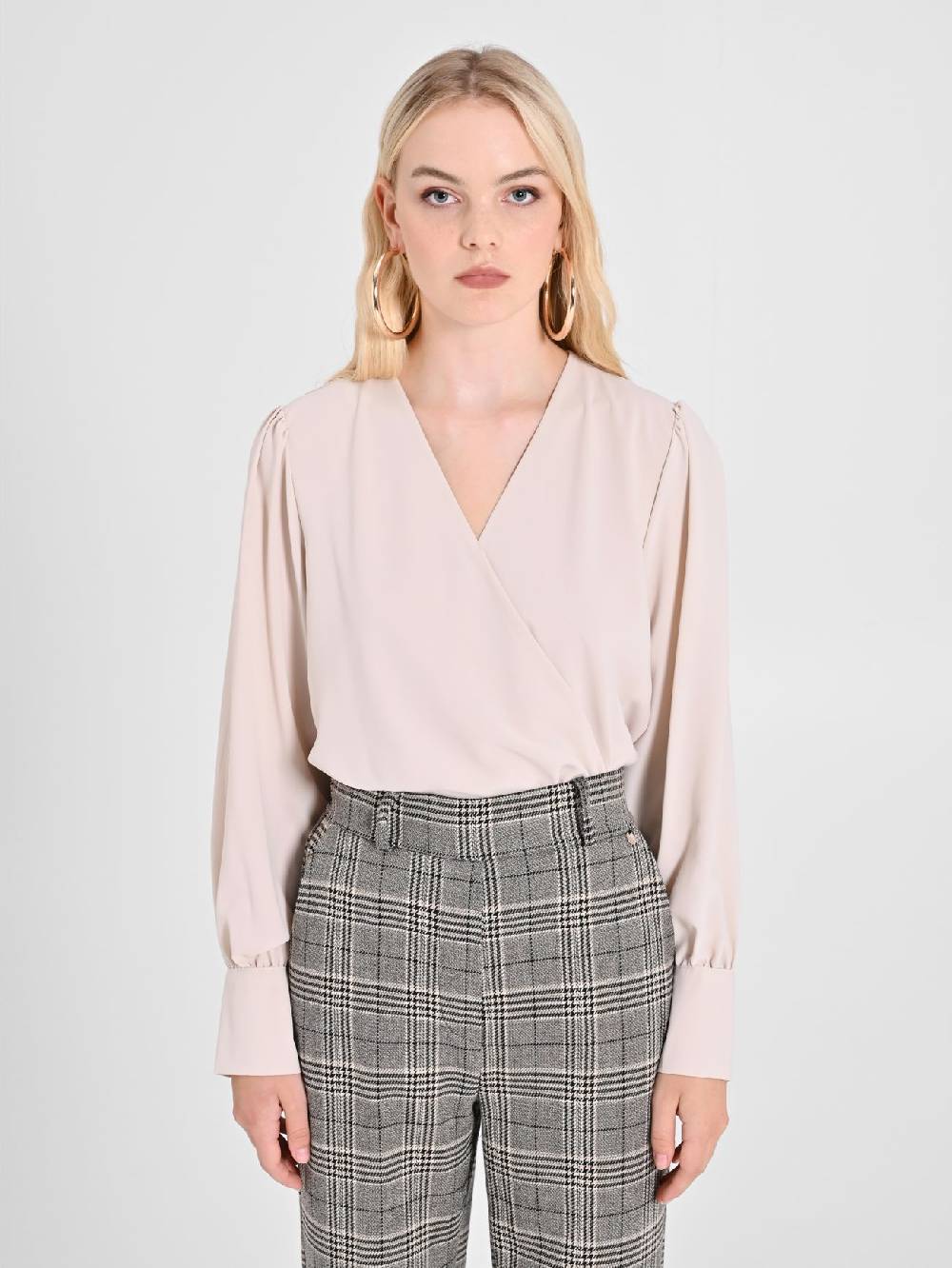 Rinascimento Blusa Color Beige Chiaro