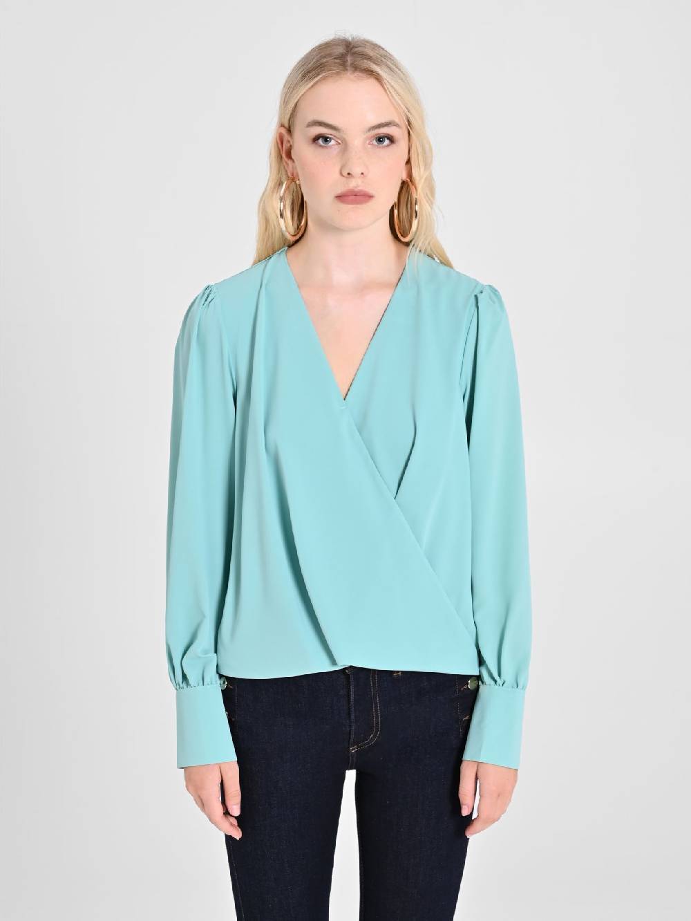 Rinascimento Blusa Color Verde Menta