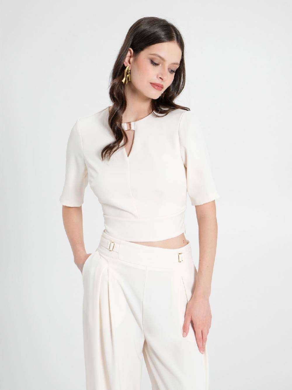 Rinascimento Blusa con Fibbia