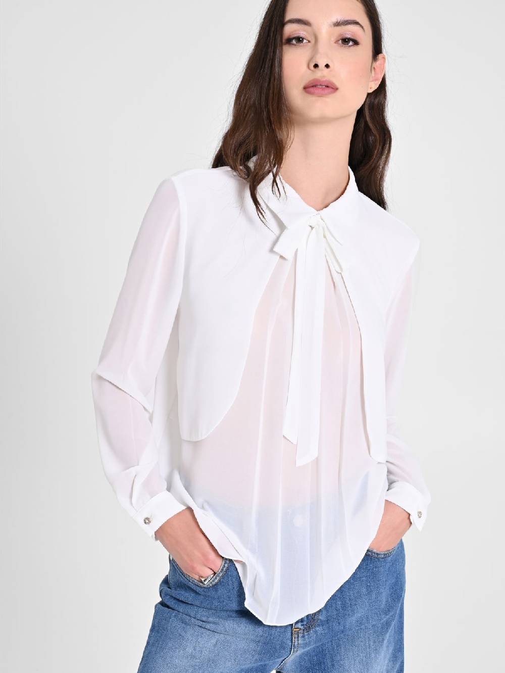 Rinascimento Blusa con Nastri