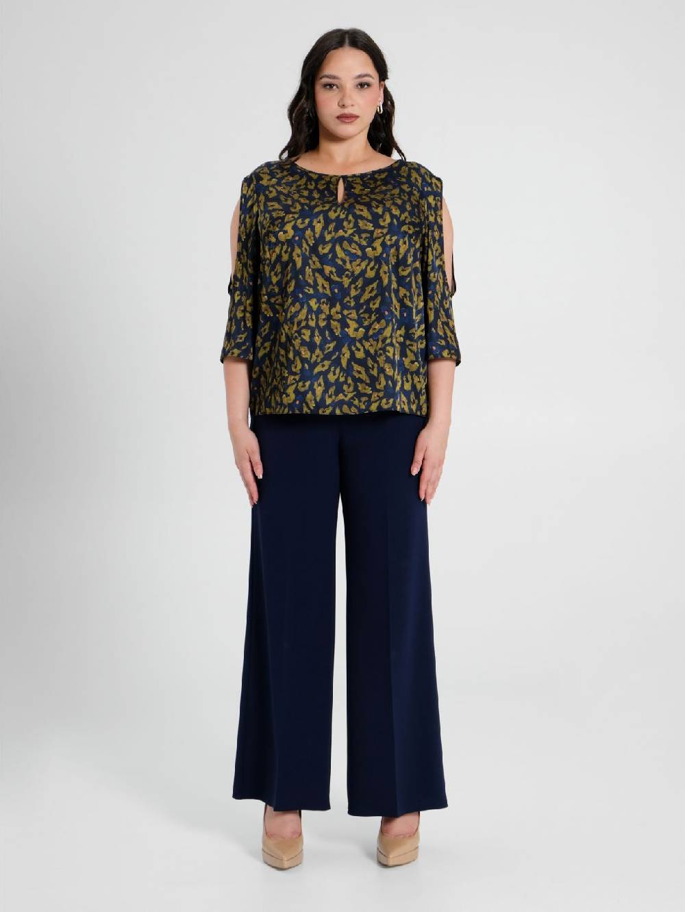 Rinascimento Blusa Curvy Animalier