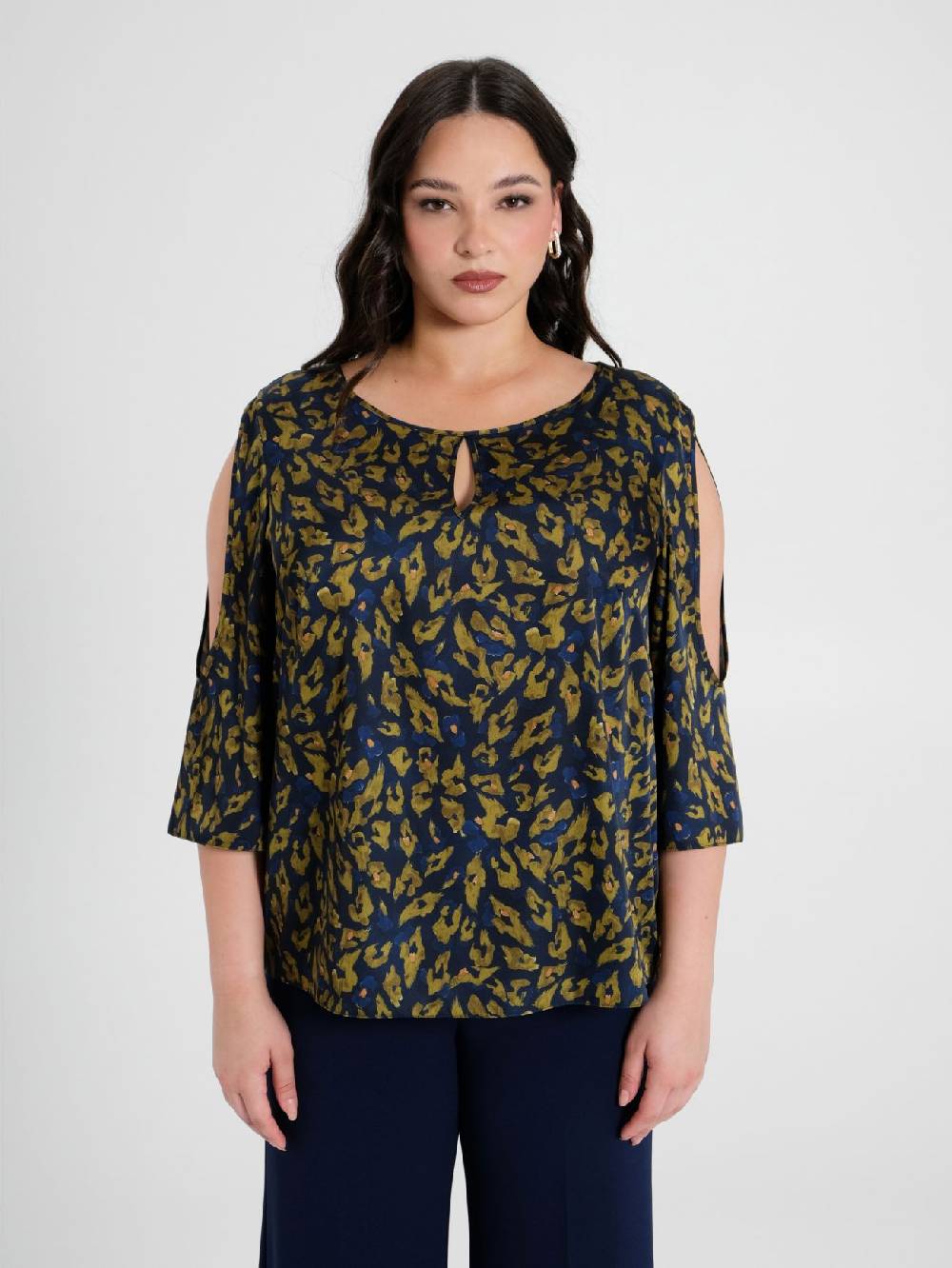 Rinascimento Blusa Curvy Animalier