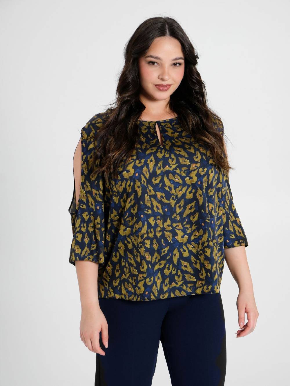 Rinascimento Blusa Curvy Animalier
