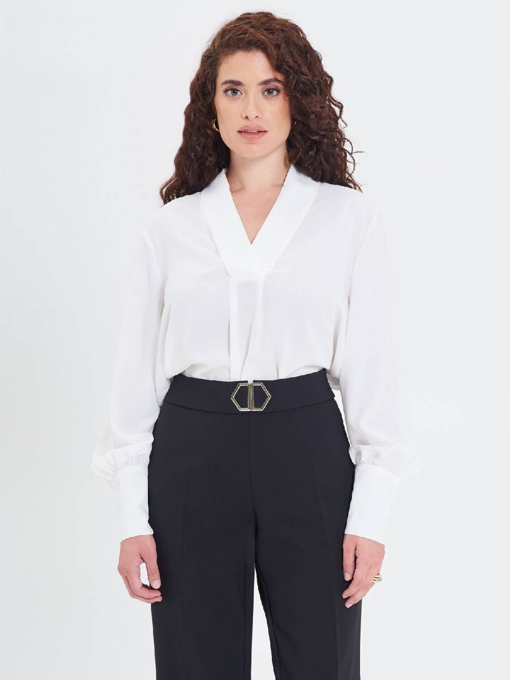 Rinascimento Blusa Curvy Bianca