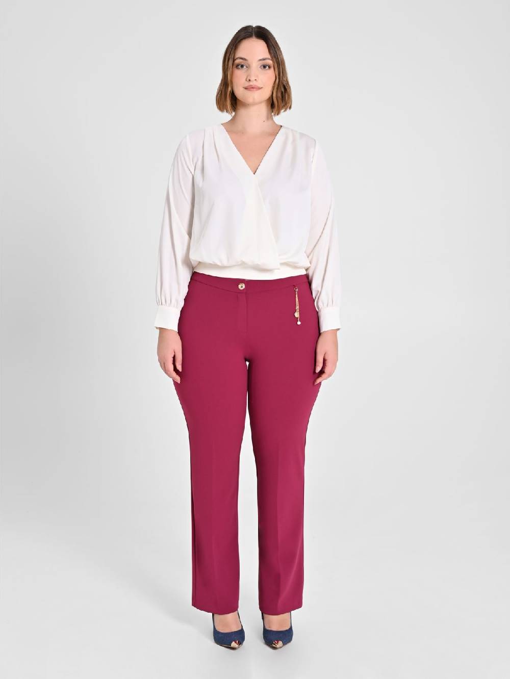 Rinascimento Blusa Curvy Color Burro