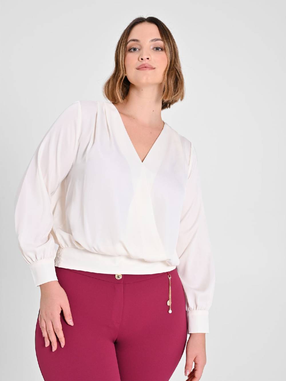 Rinascimento Blusa Curvy color Burro