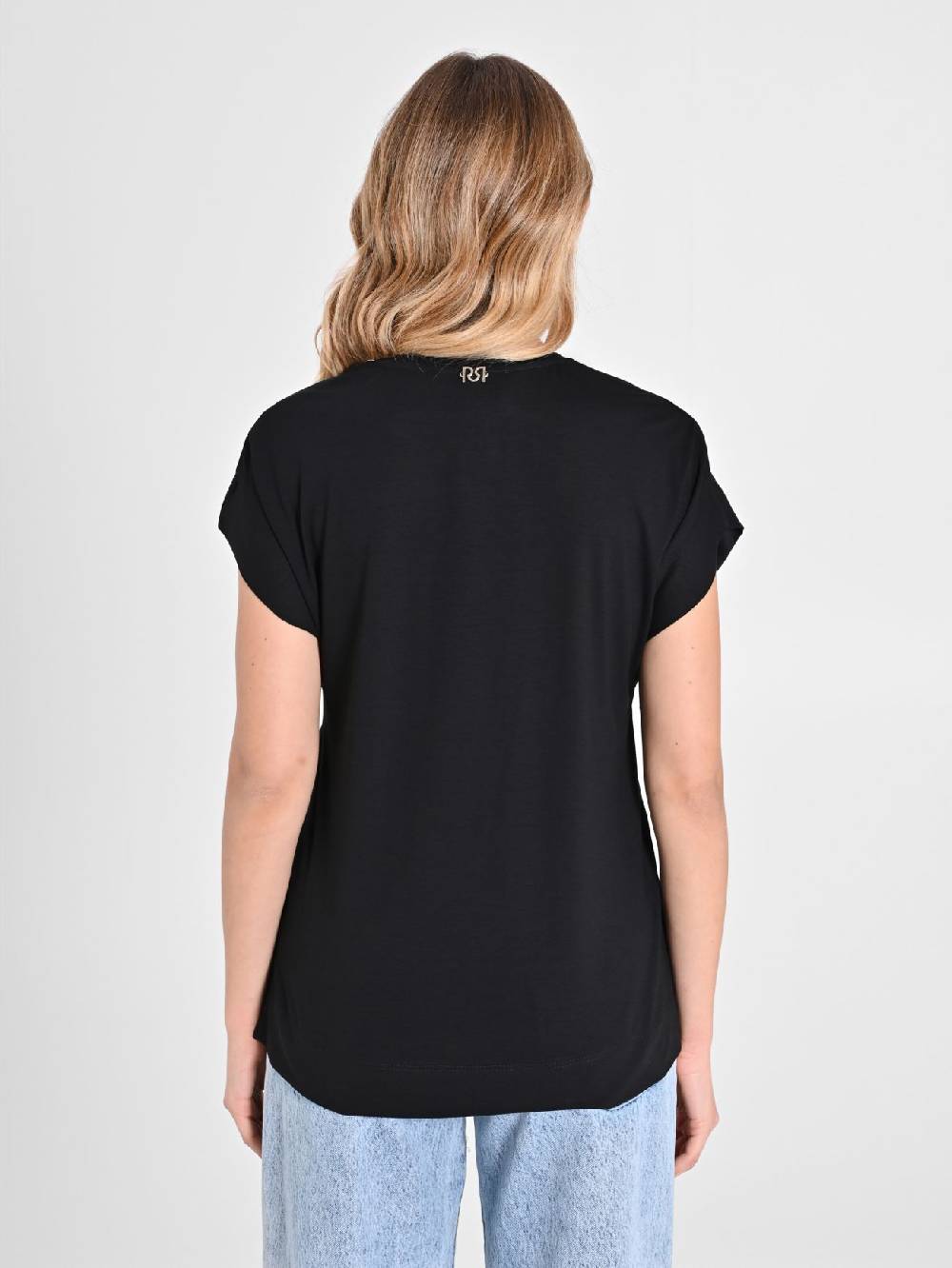 Rinascimento Blusa Envers Satin Nera