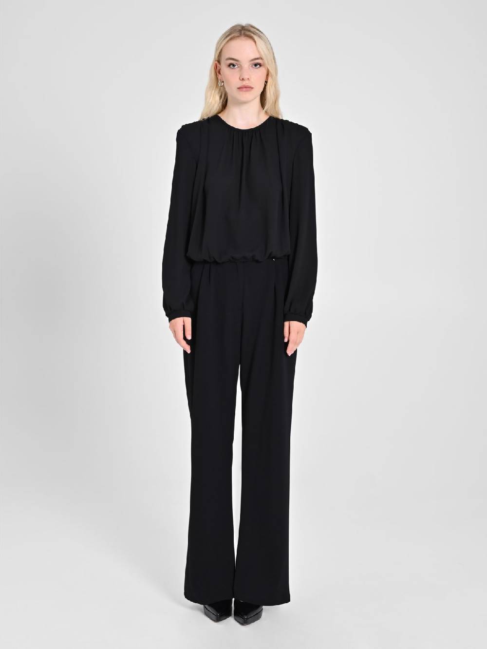 Rinascimento Blusa In Georgette Nera