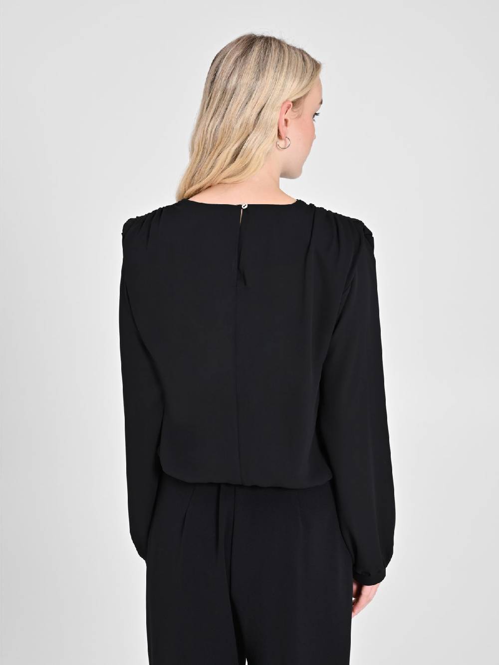 Rinascimento Blusa In Georgette Nera