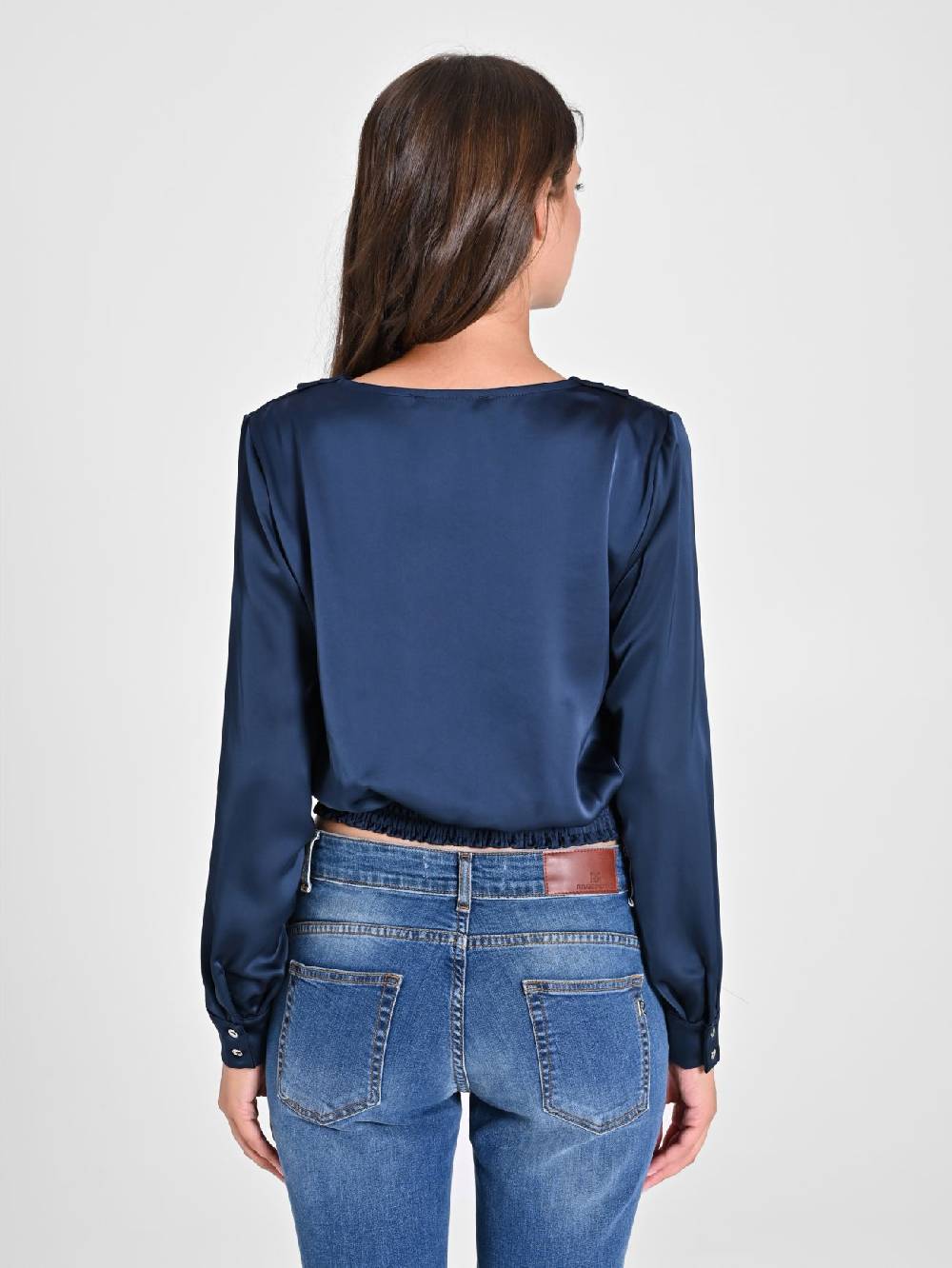 Rinascimento Blusa Incrociata In Raso