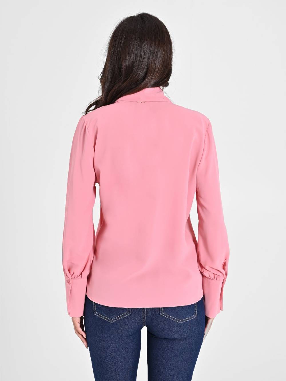 Rinascimento Blusa Rosa Maniche Lunghe