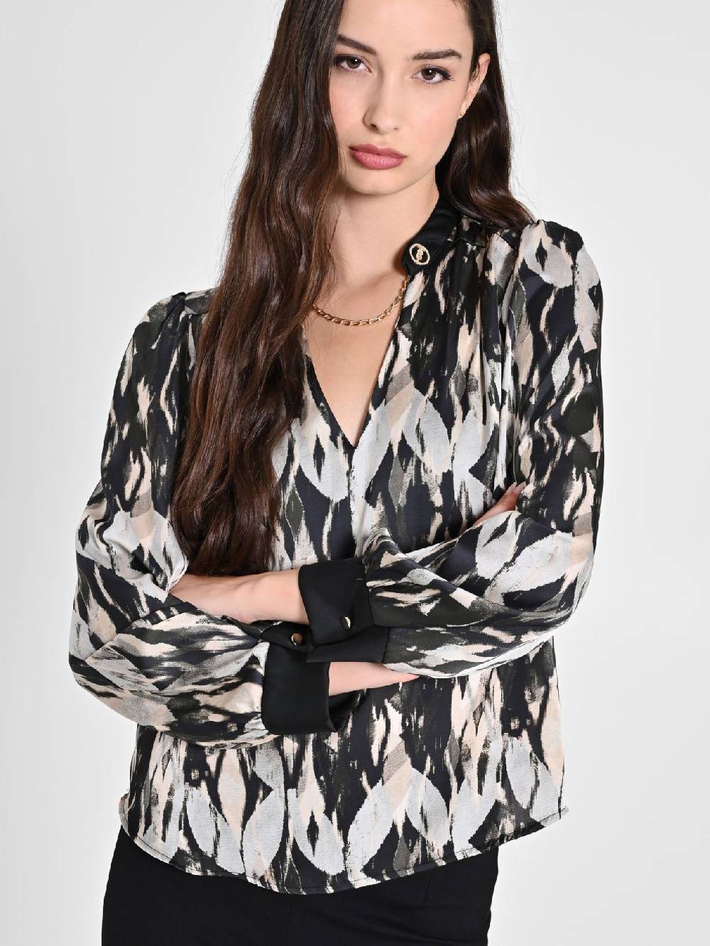 Rinascimento Blusa stampa Geometrica