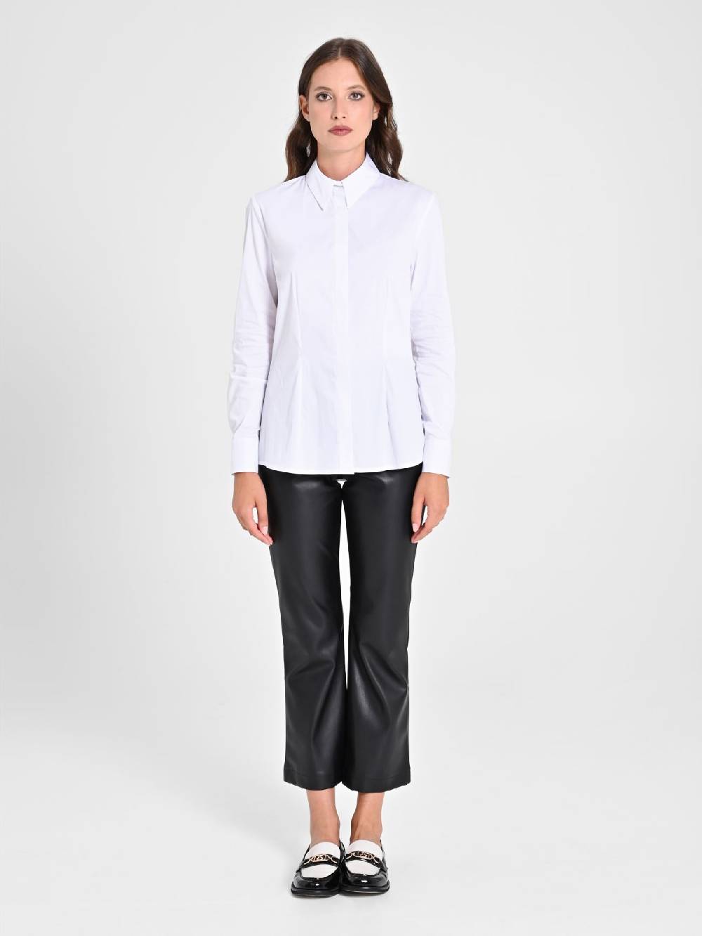 Rinascimento Camicia Bianca In Cotone