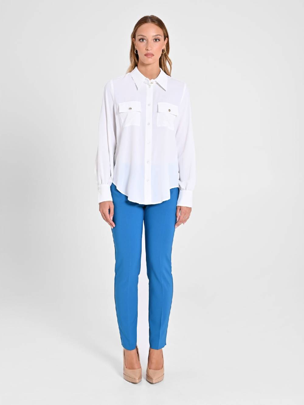 Rinascimento Camicia Con Bottoni Dorati