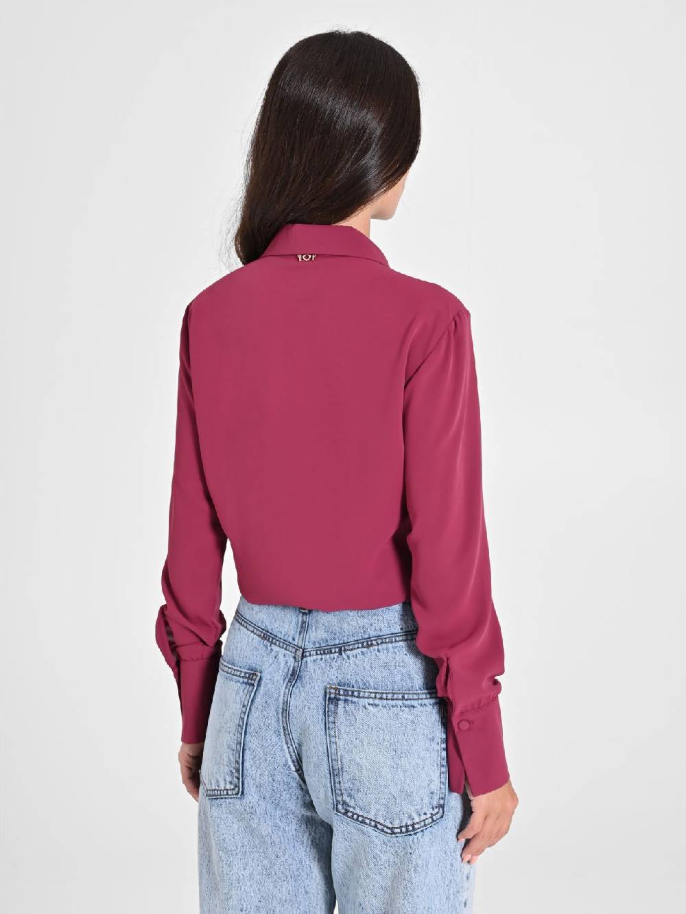 Rinascimento Camicia Con Bottoni Ricoperti