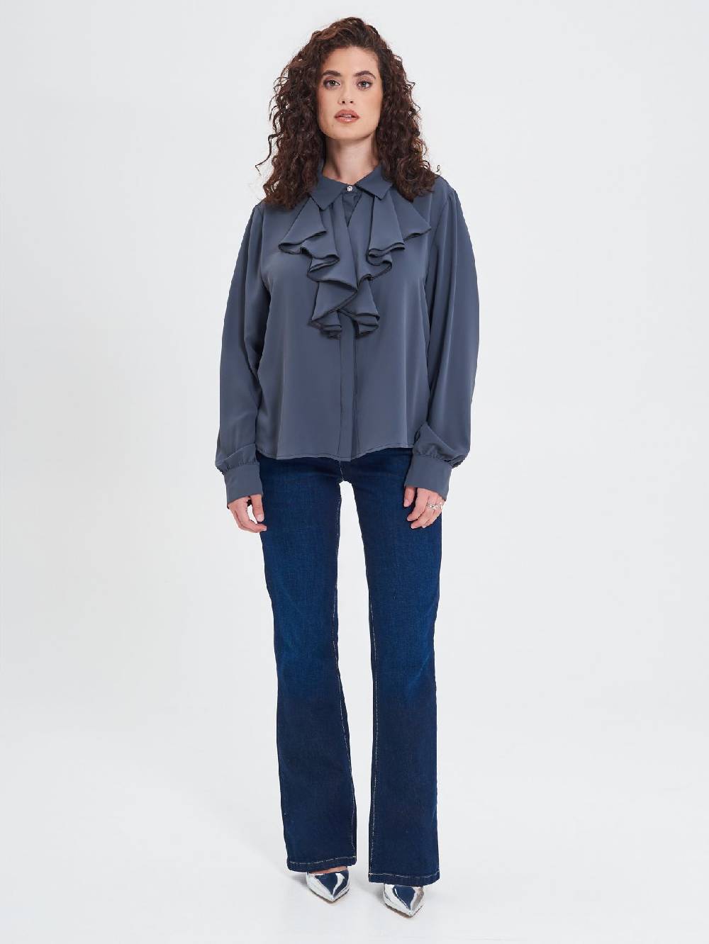 Rinascimento Camicia Curvy Volants