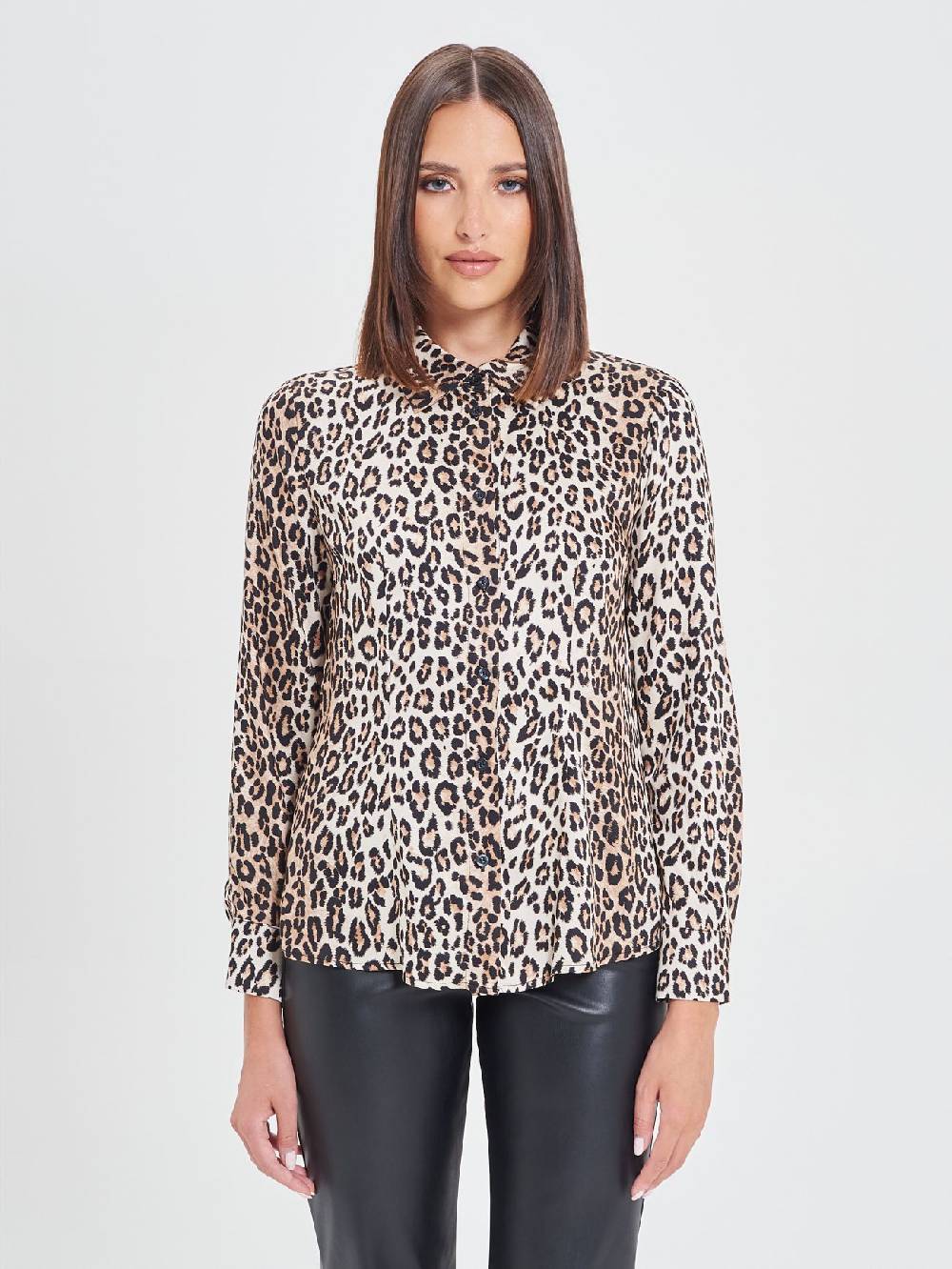 Rinascimento Camicia In Viscosa Animalier