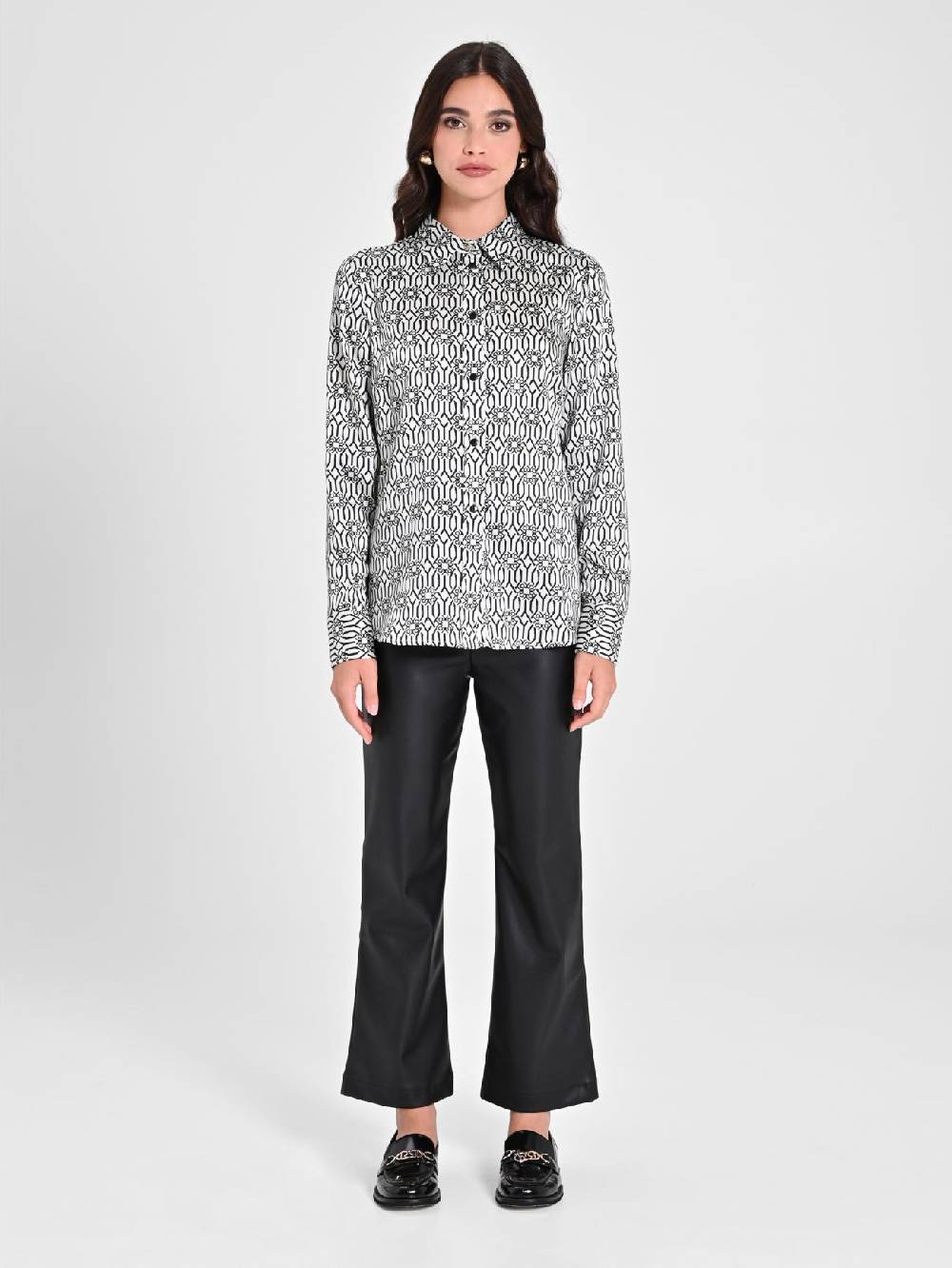 Rinascimento Camicia Monogram Black & White