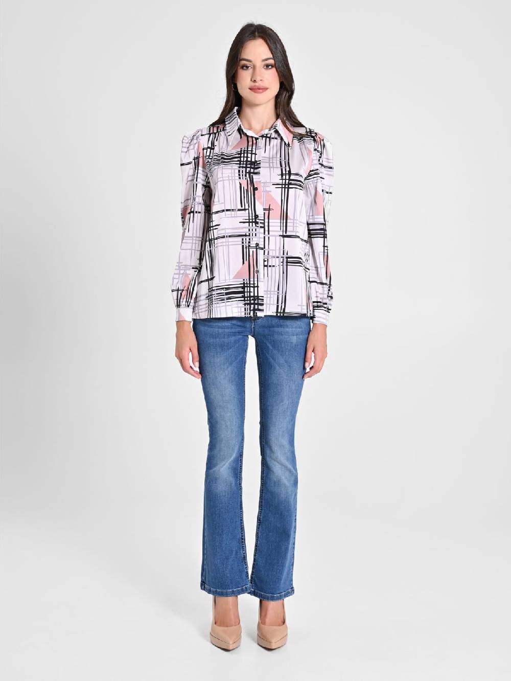 Rinascimento Camicia Stampa Geometrica