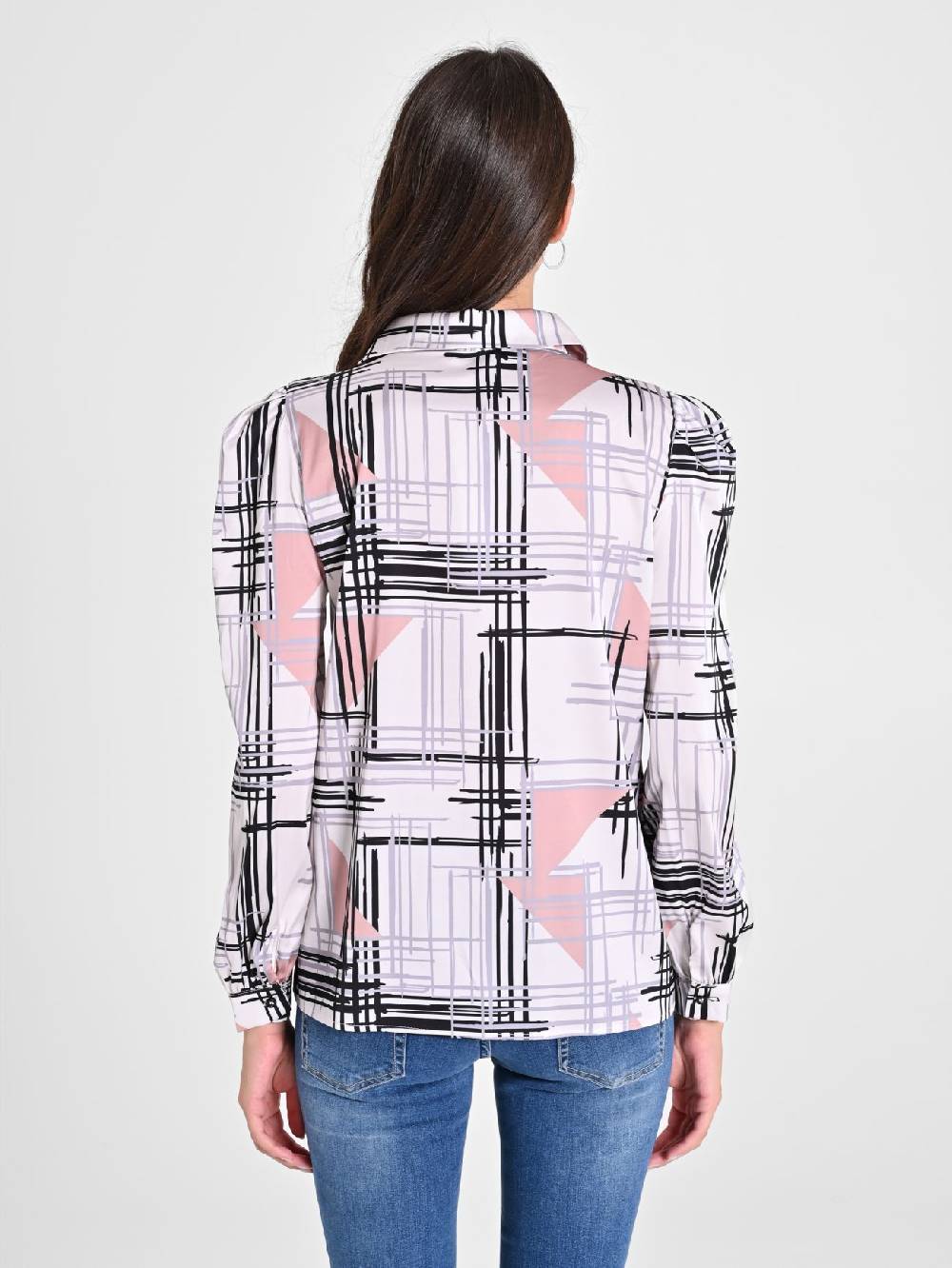 Rinascimento Camicia Stampa Geometrica