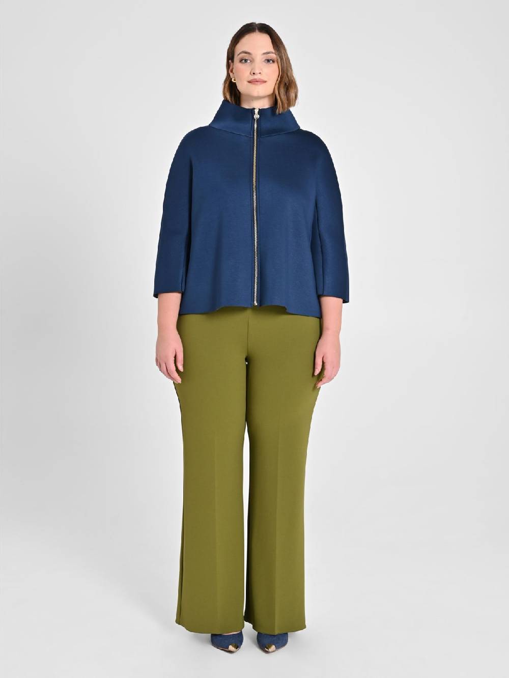 Rinascimento Cappa Curvy In Scuba Blu