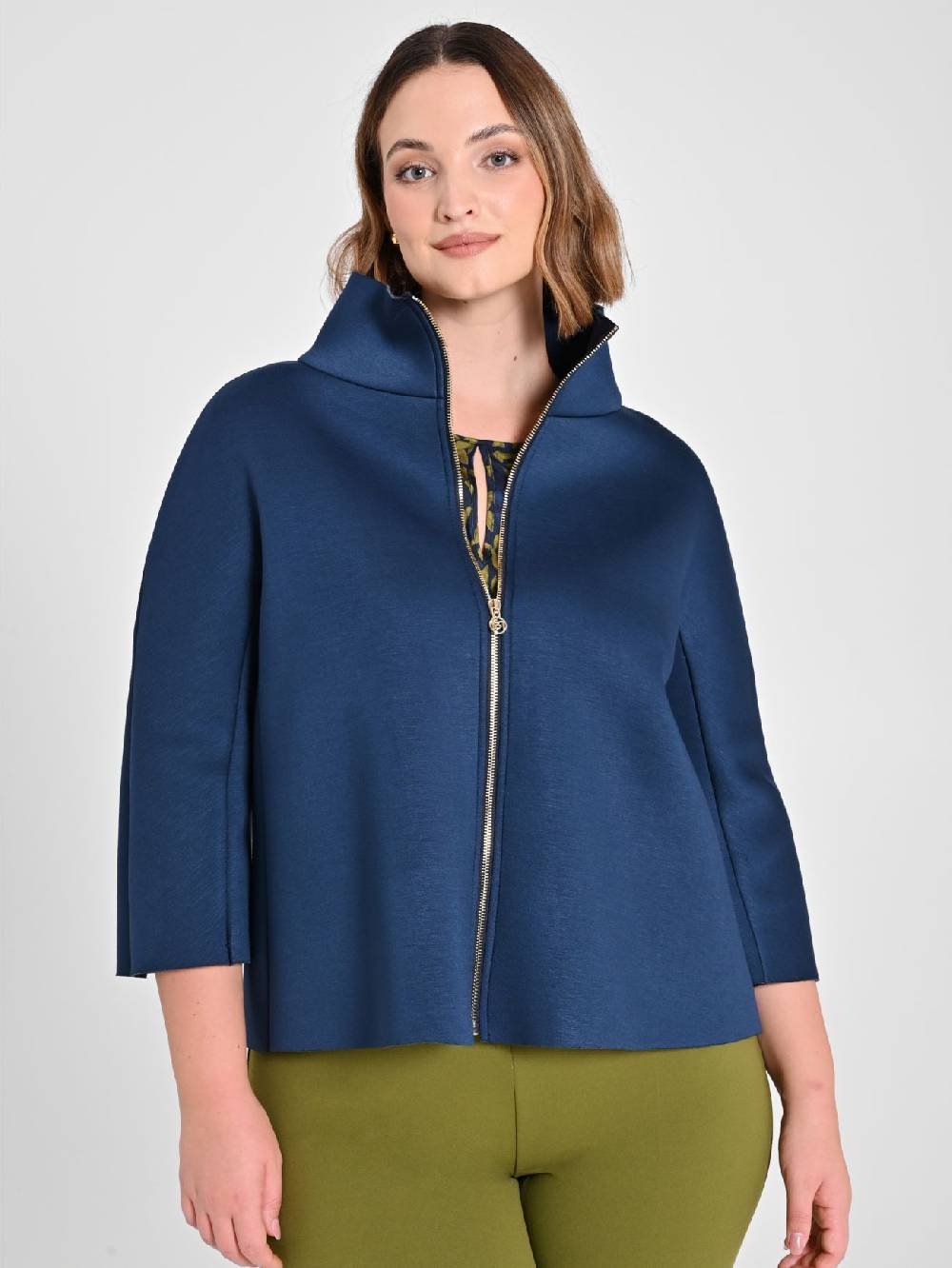 Rinascimento Cappa Curvy in Scuba Blu