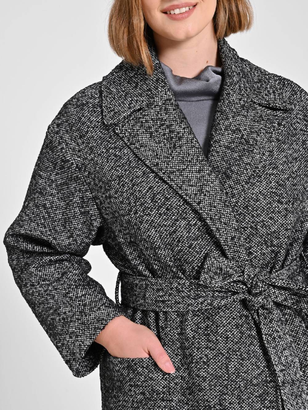 Rinascimento Cappotto Curvy Black & White