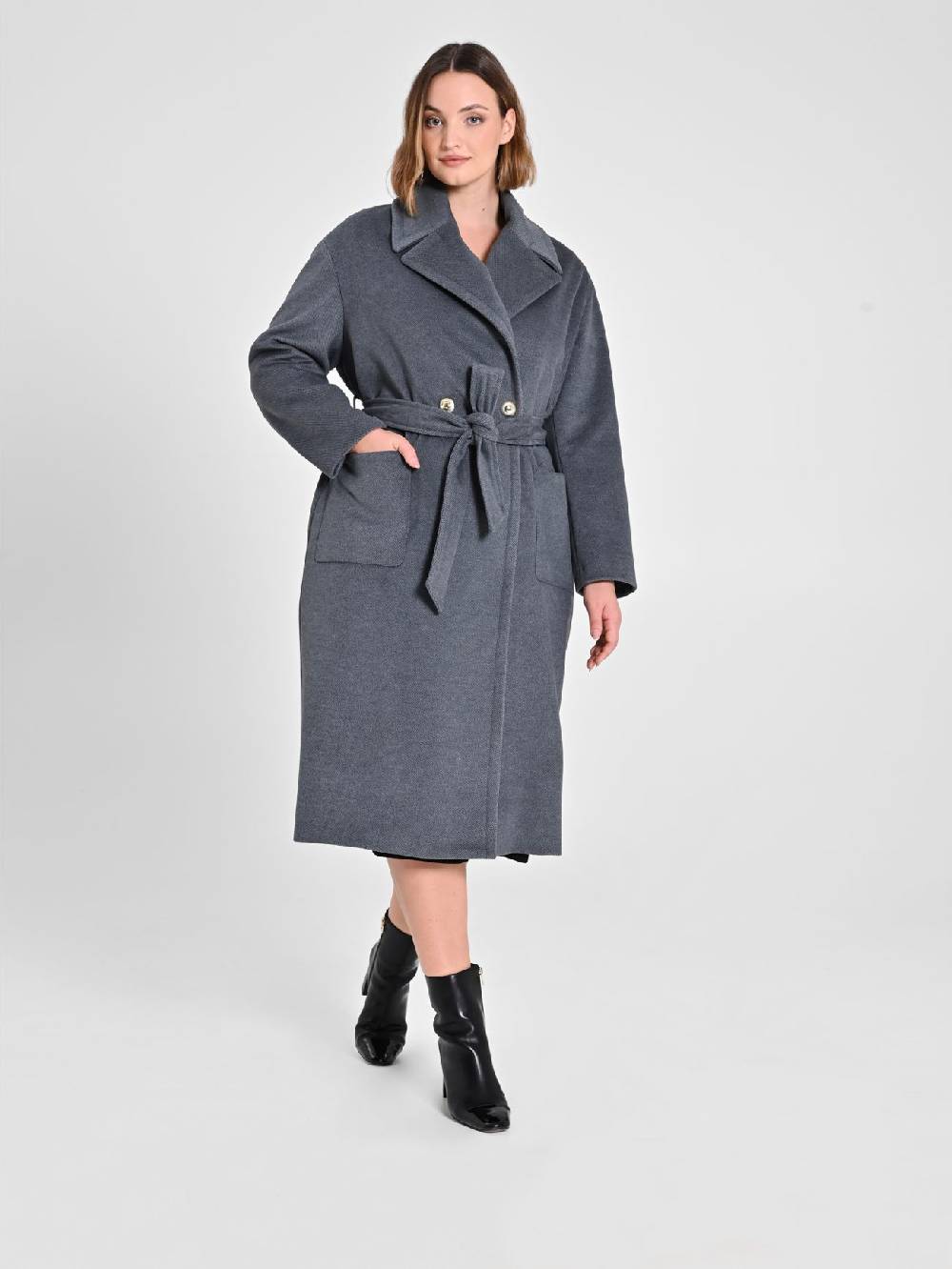 Rinascimento Cappotto Curvy Grigio