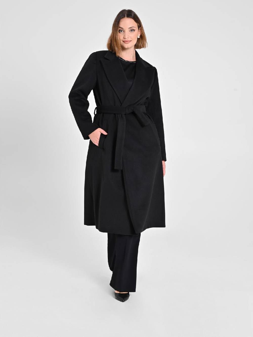 Rinascimento Cappotto Curvy Nero