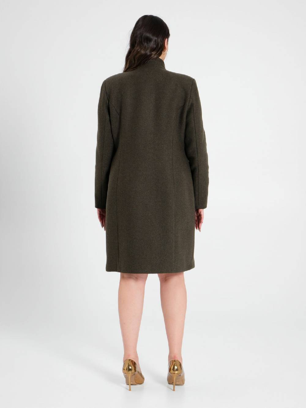 Rinascimento Cappotto Curvy Verde Muschio