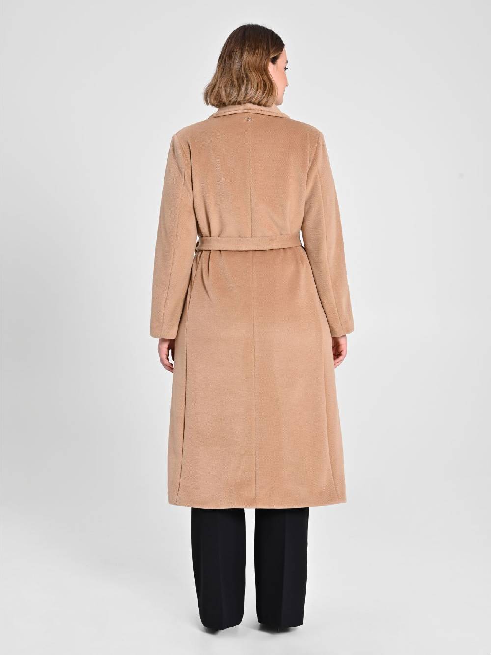 Rinascimento Cappotto Curvy Vestaglia Cammello