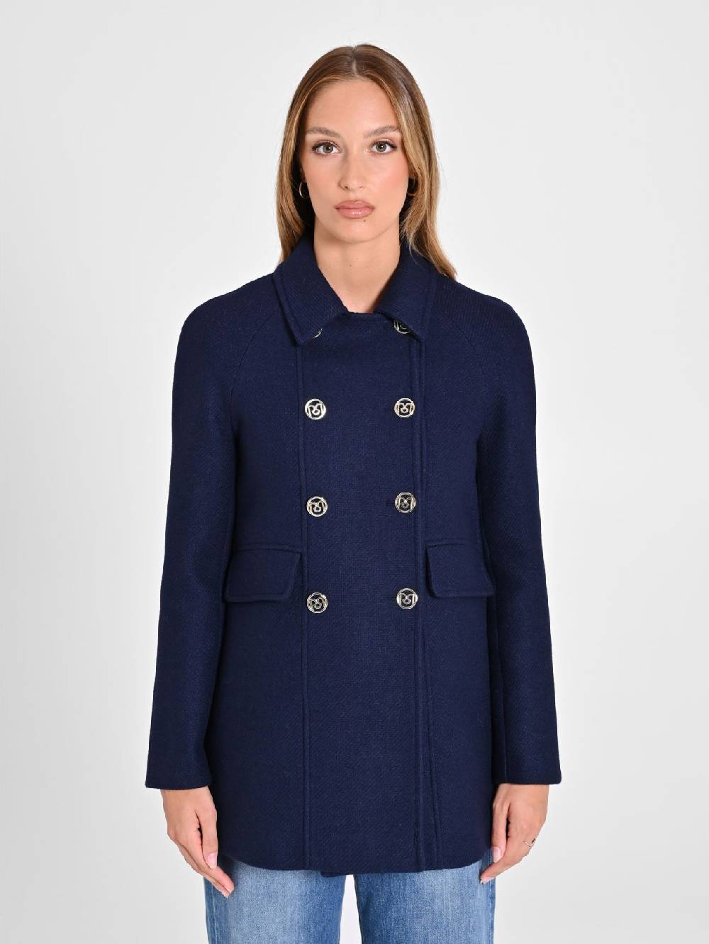 Rinascimento Cappotto Doppiopetto Blu