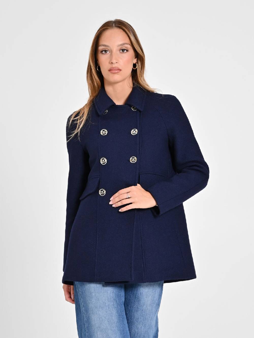 Rinascimento Cappotto Doppiopetto Blu
