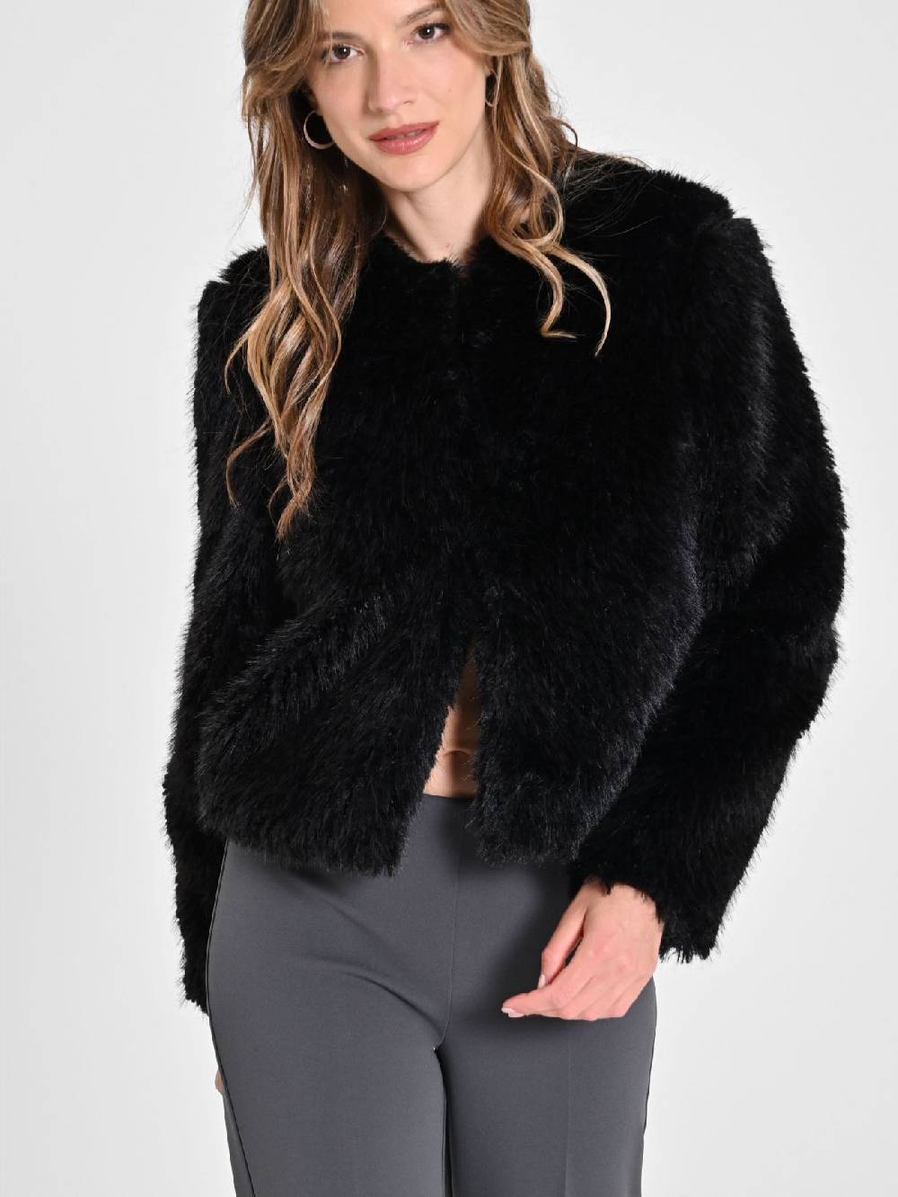 Rinascimento Cappotto Faux Fur