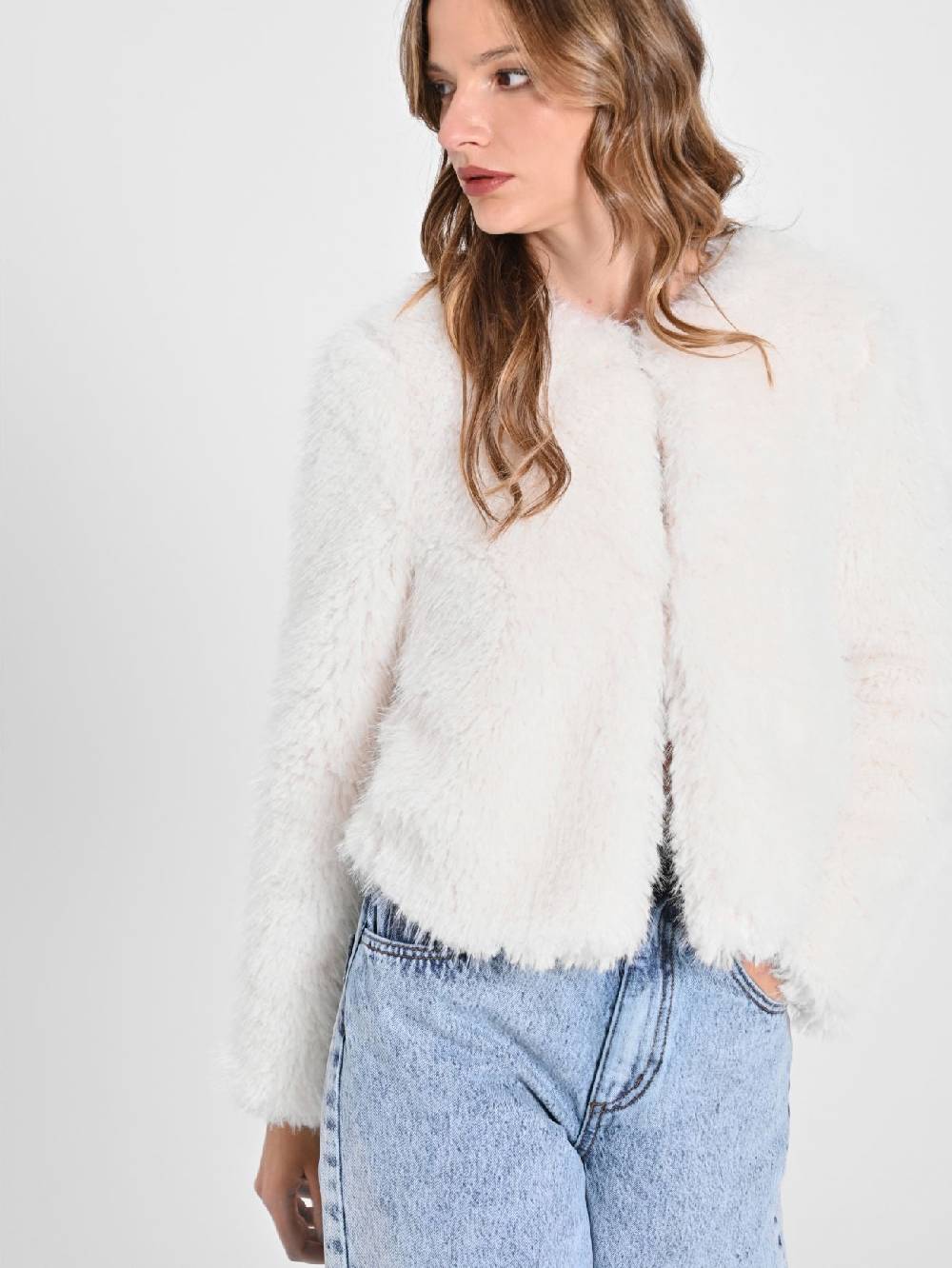 Rinascimento Cappotto Faux Fur