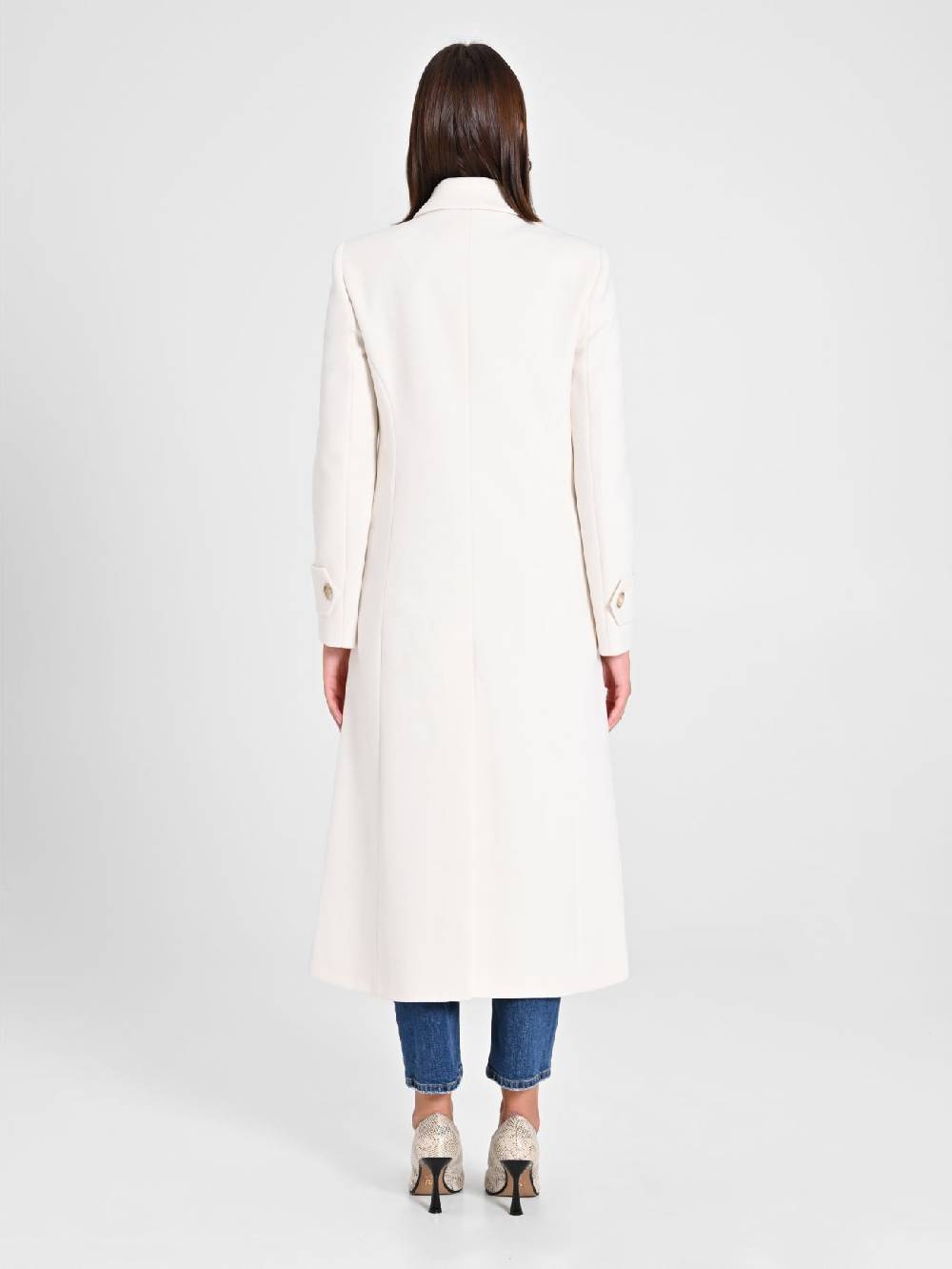 Rinascimento Cappotto Lungo Bianco