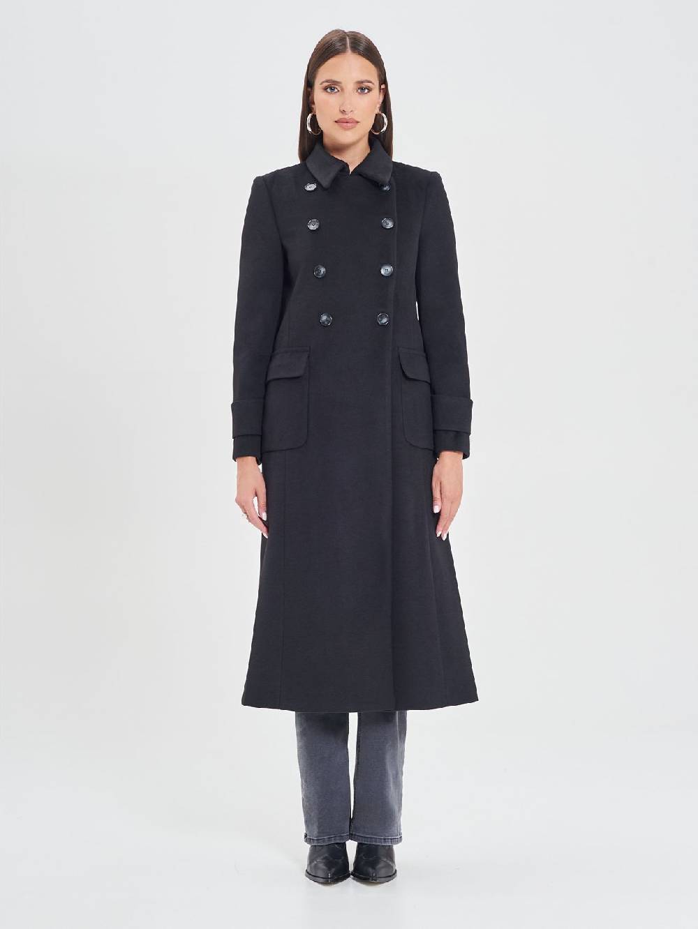 Rinascimento Cappotto Lungo Nero