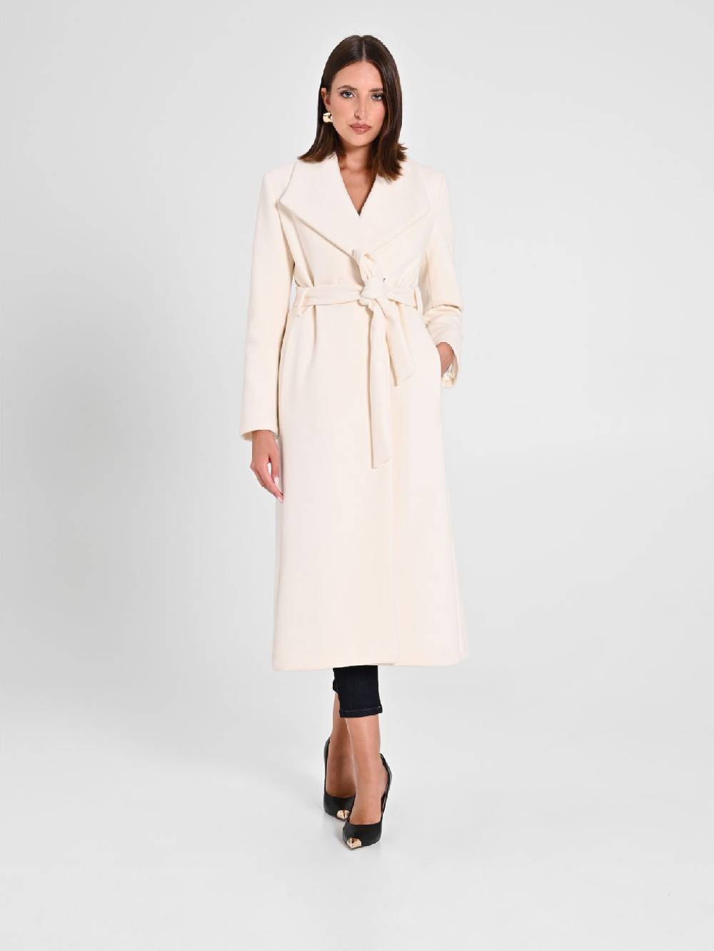 Rinascimento Cappotto Vestaglia Bianco