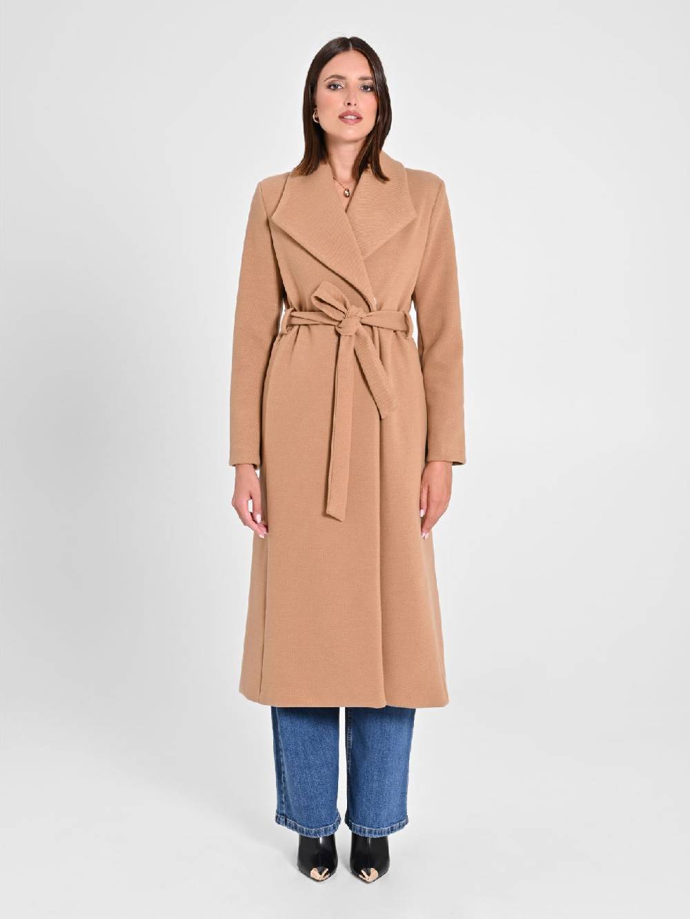Rinascimento Cappotto Vestaglia Cammello