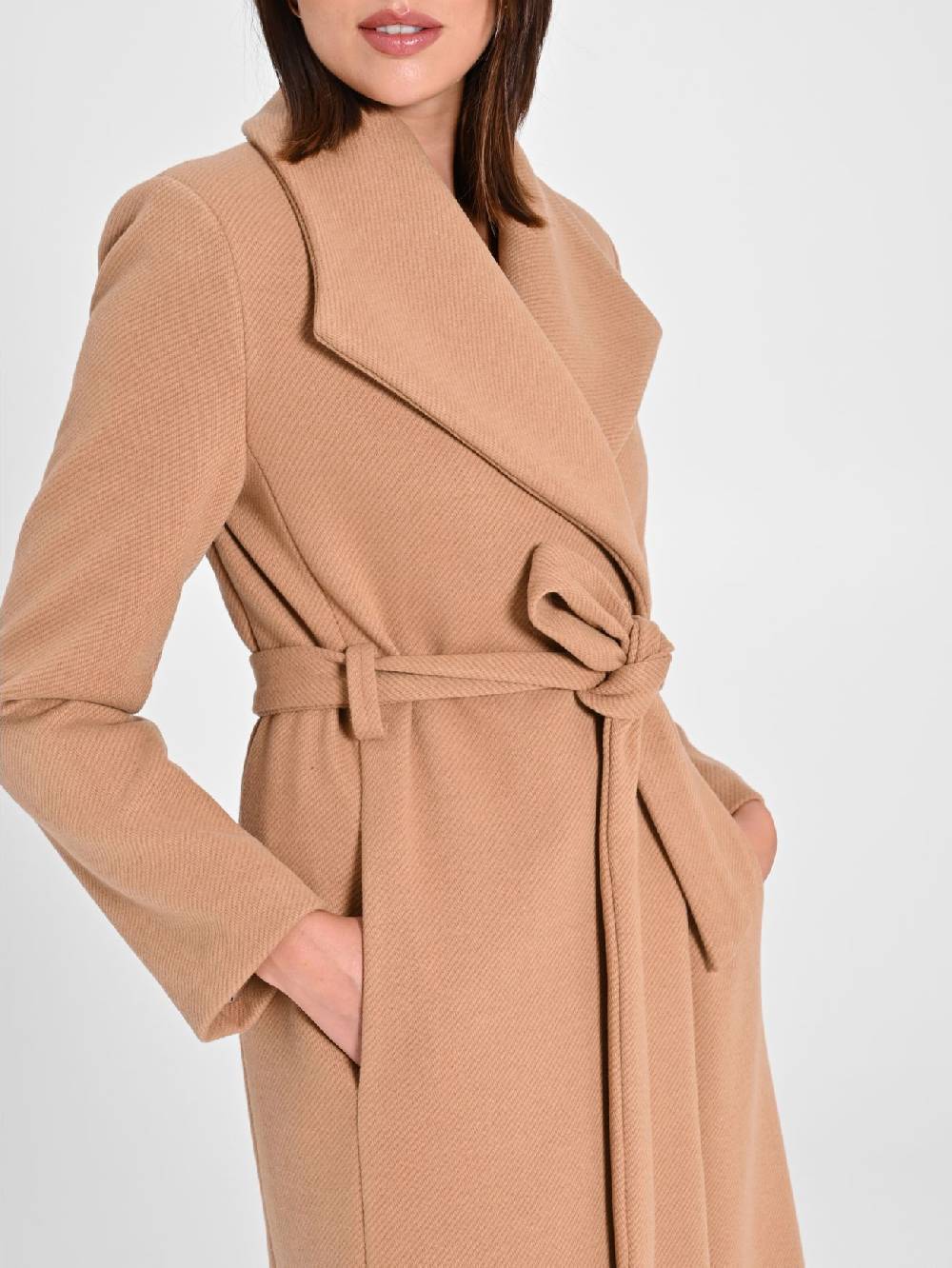 Rinascimento Cappotto Vestaglia Cammello