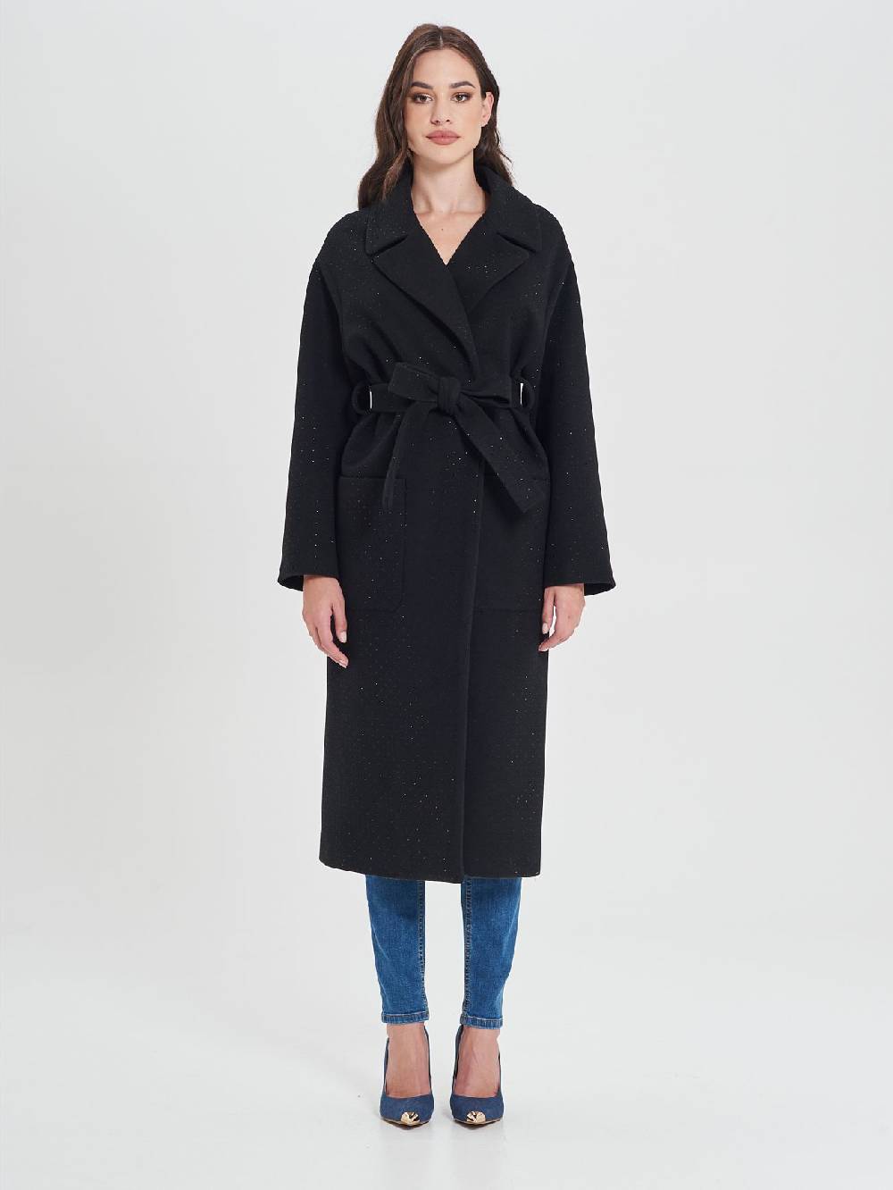 Rinascimento Cappotto Vestaglia Nero