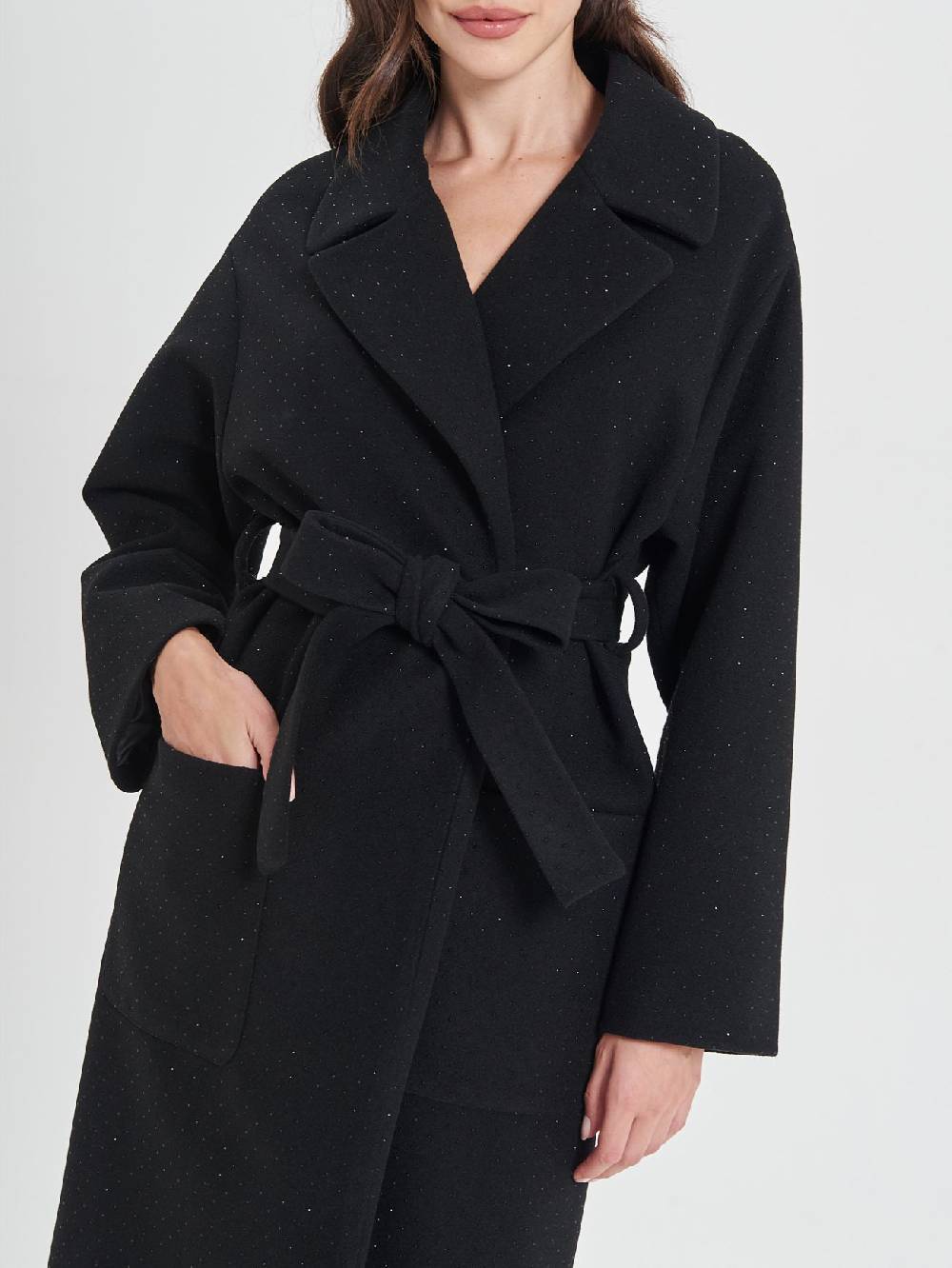 Rinascimento Cappotto Vestaglia Nero