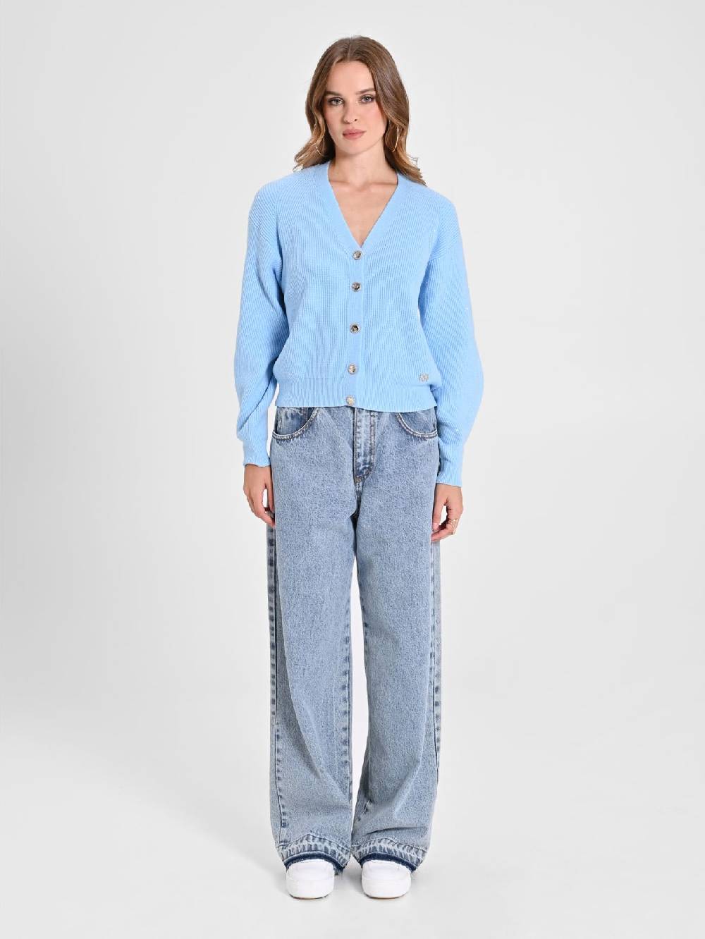 Rinascimento Cardigan Azzurro