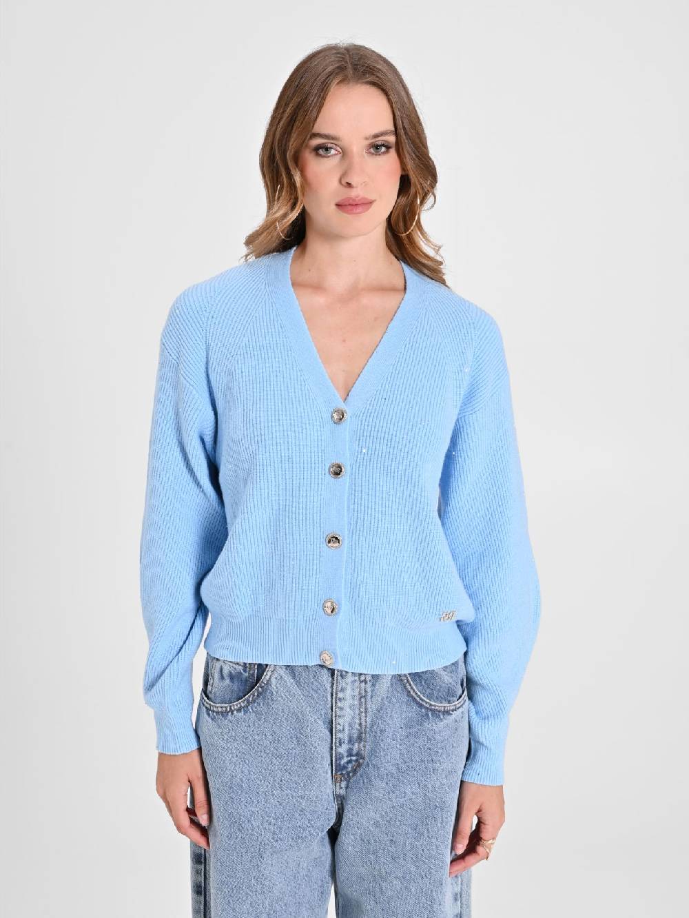 Rinascimento Cardigan Azzurro