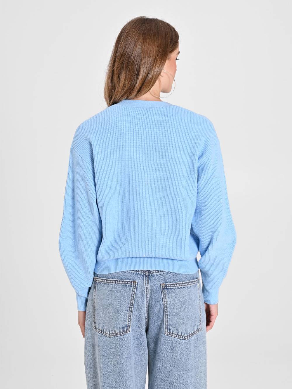 Rinascimento Cardigan Azzurro