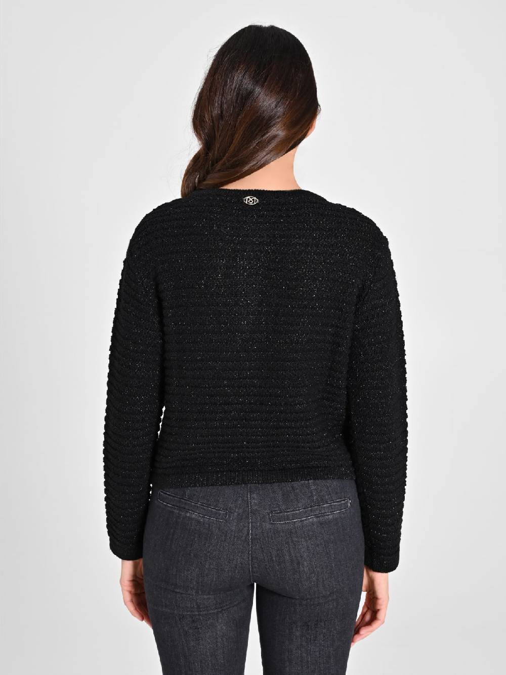 Rinascimento Cardigan Lurex Argento